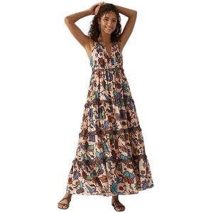 ANTHROPOLOGIE x love the label Floral Maxi Dress Sz L